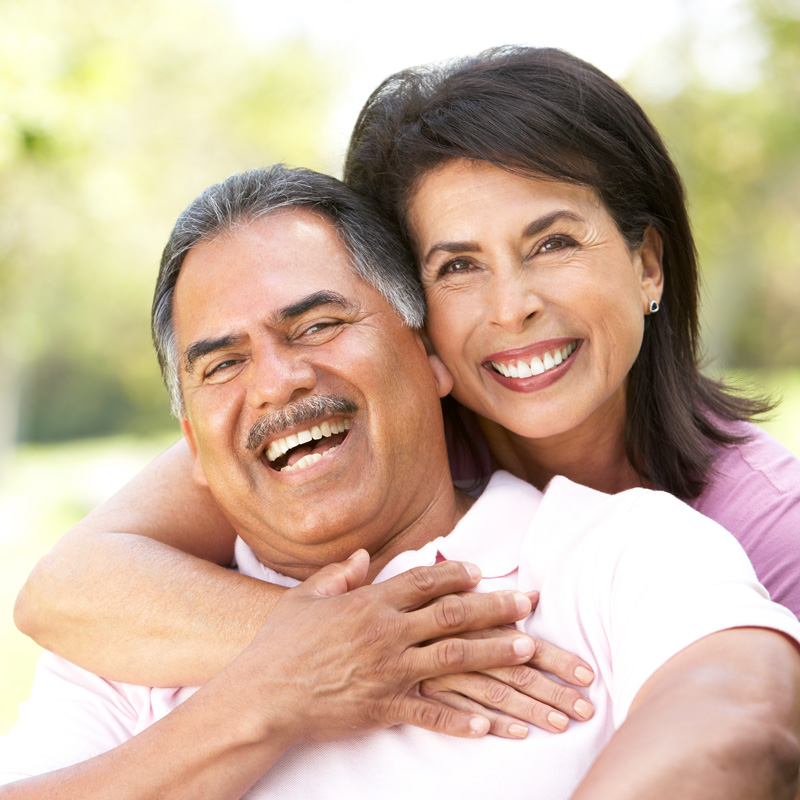couple smiling